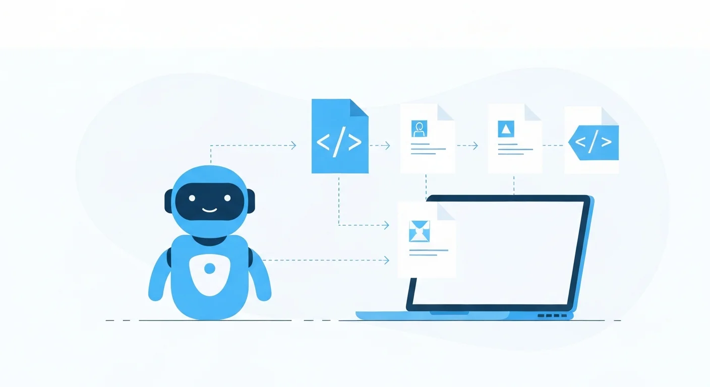 AIがファイルに直接アクセスする概念図