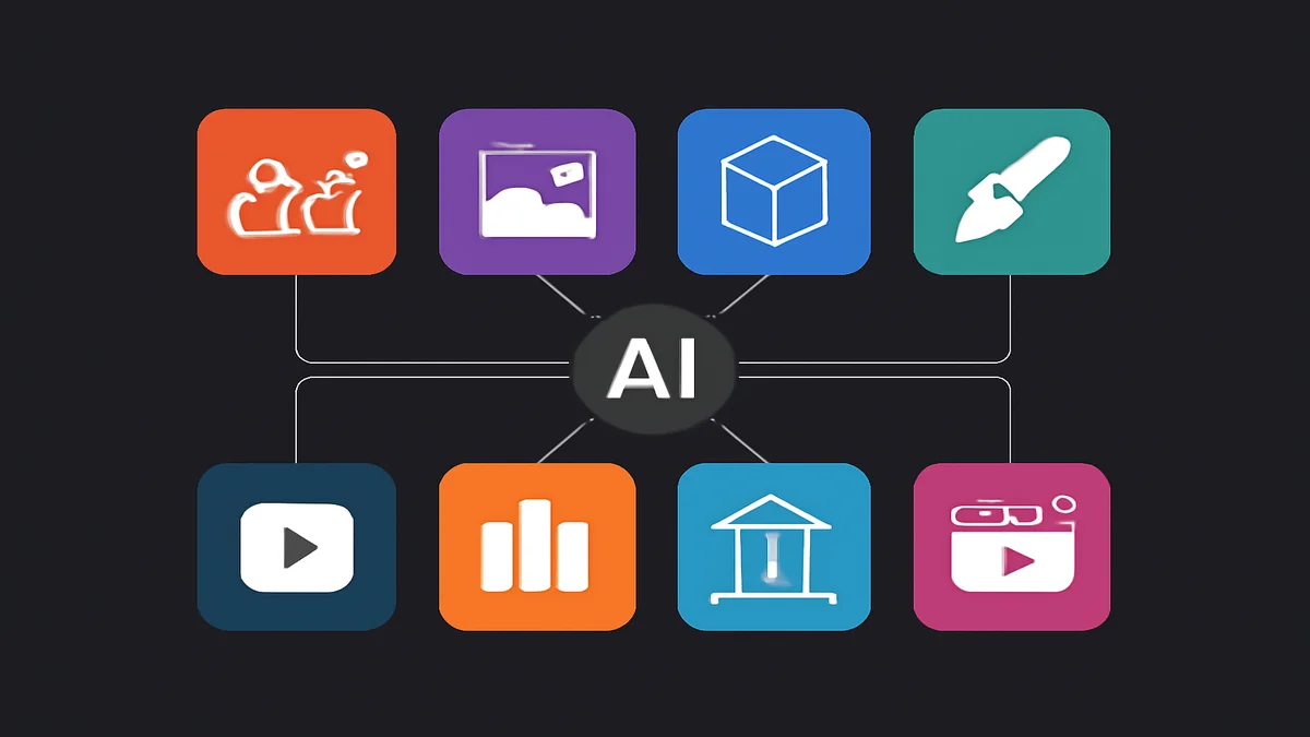 ClaudeとクリエイティブツールをつなぐMCPコネクタのイメージ