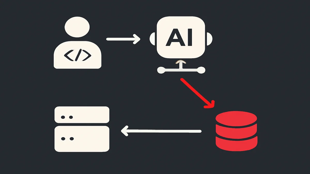 AIが開発者の指示を受け、本番データベースを誤って削除した経路